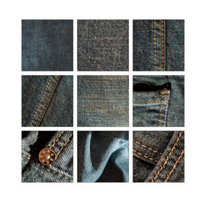 Makrofotografie - Jeansstoff