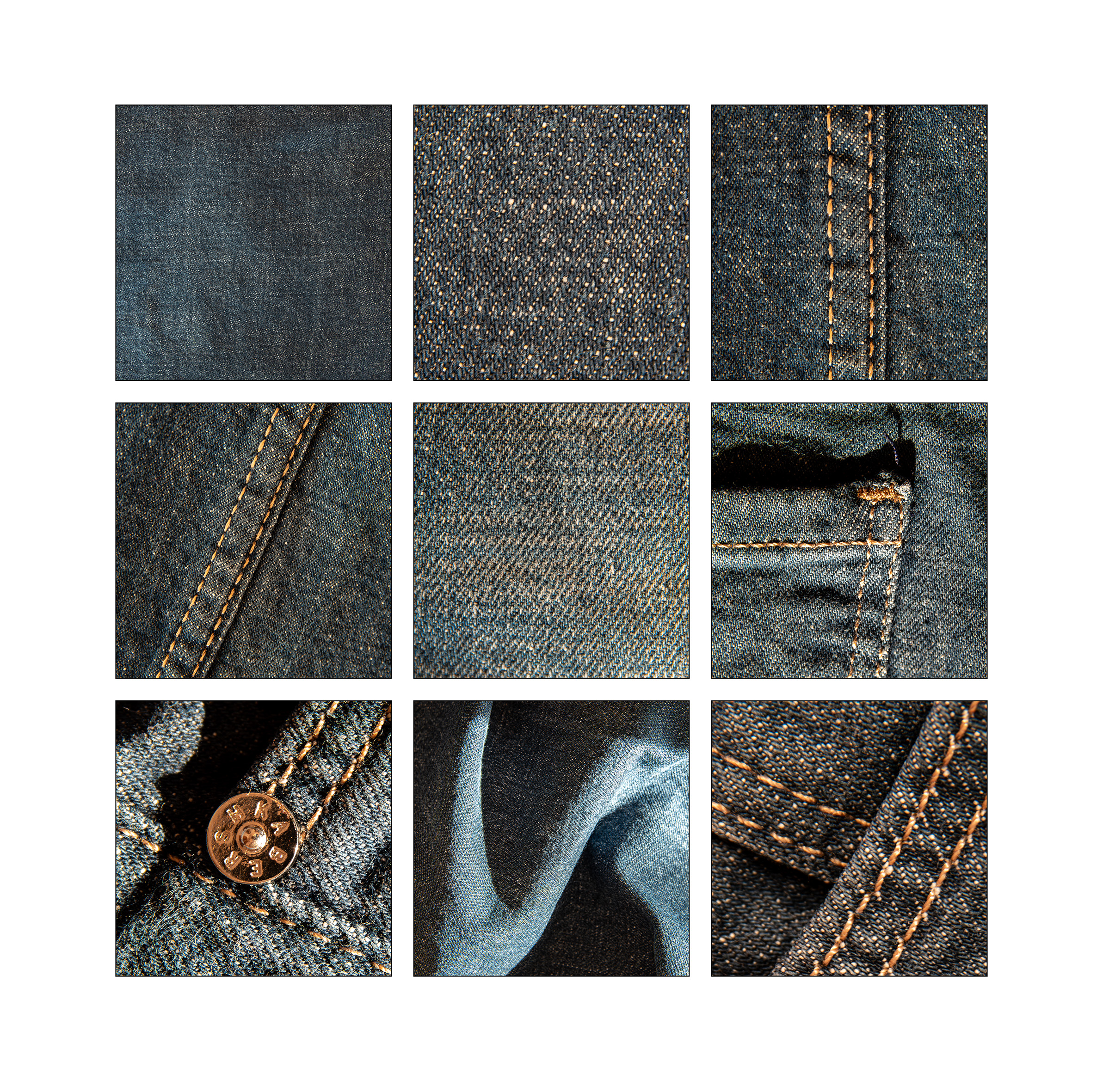 Makrofotografie - Jeansstoff