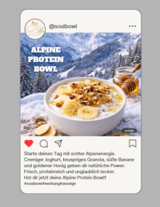 Instagram Post für unseren Onlineshop