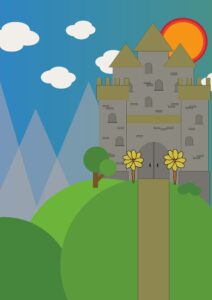 Bau einer Burg in Adobe Illustrator