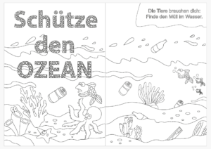 Ausmalbuch in Adobe Illustrator gestaltet