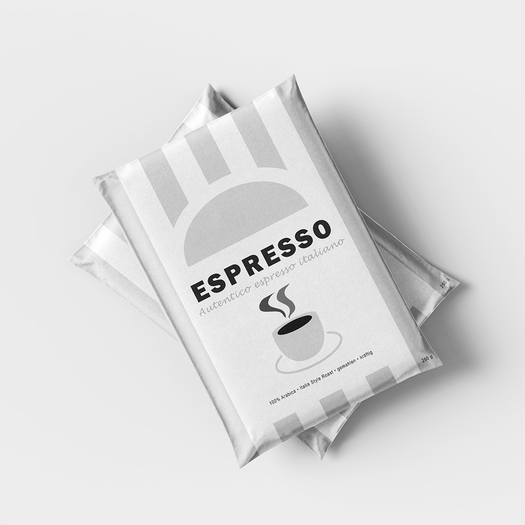 Kaffeeverpackung in Photoshop